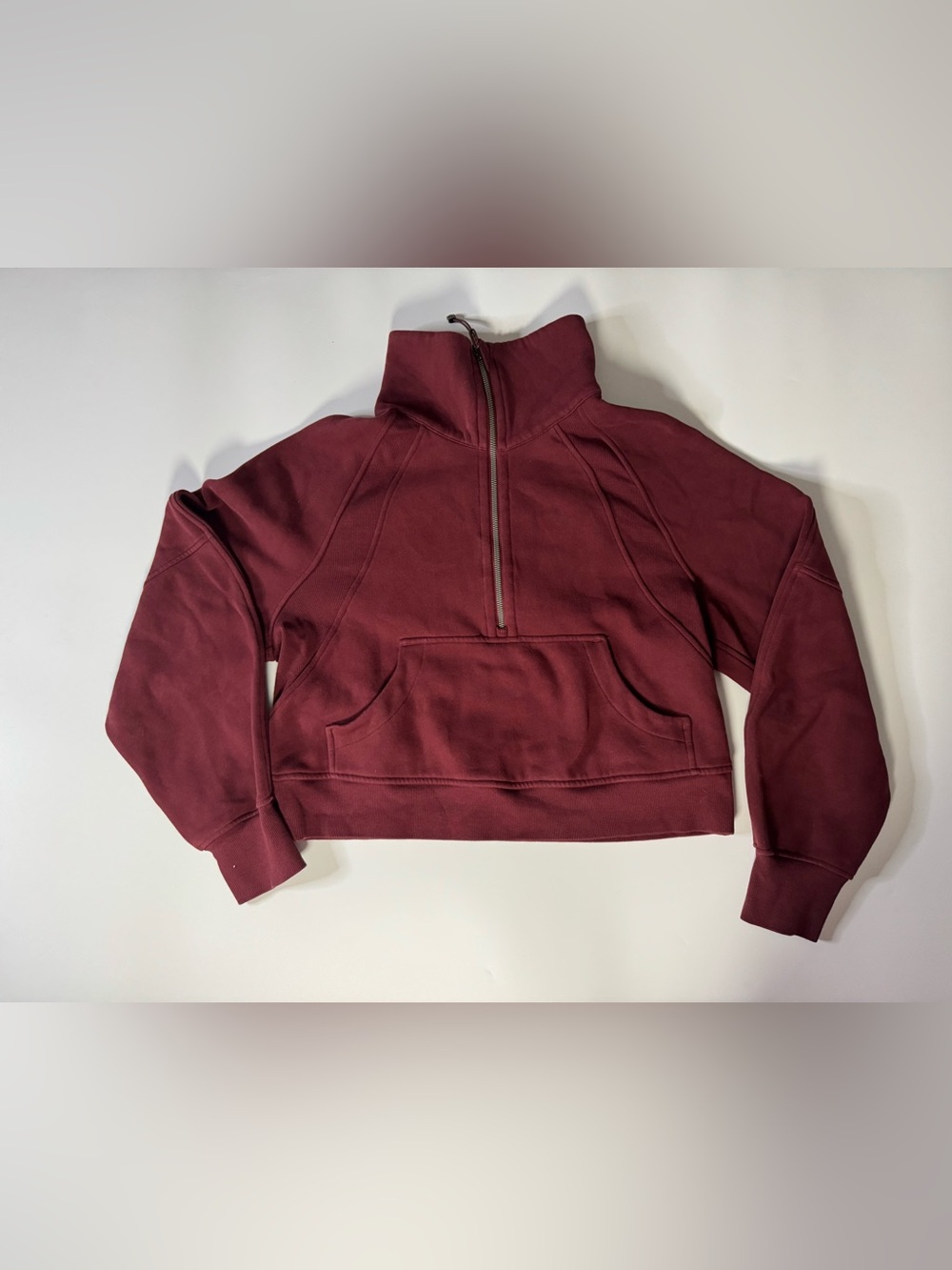 lululemon athletica Maroon Half-Zip Pullover Sweater